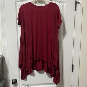 Chic Maroon Women's Tunic Top